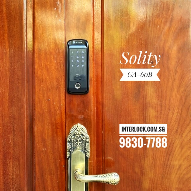 Solity GA-60B Rim Smart Door Lock Interlock Singapore