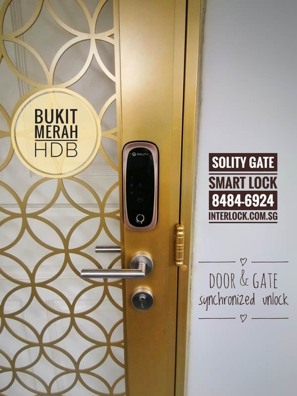 Solity GD-65B Smart Gate Lock with sync from Interlock Singapore