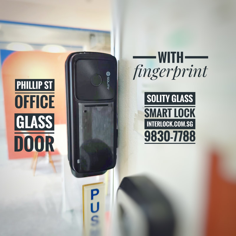 Solity Glass Lock GG-33B at Philllip Street from Interlock Singapore - front view