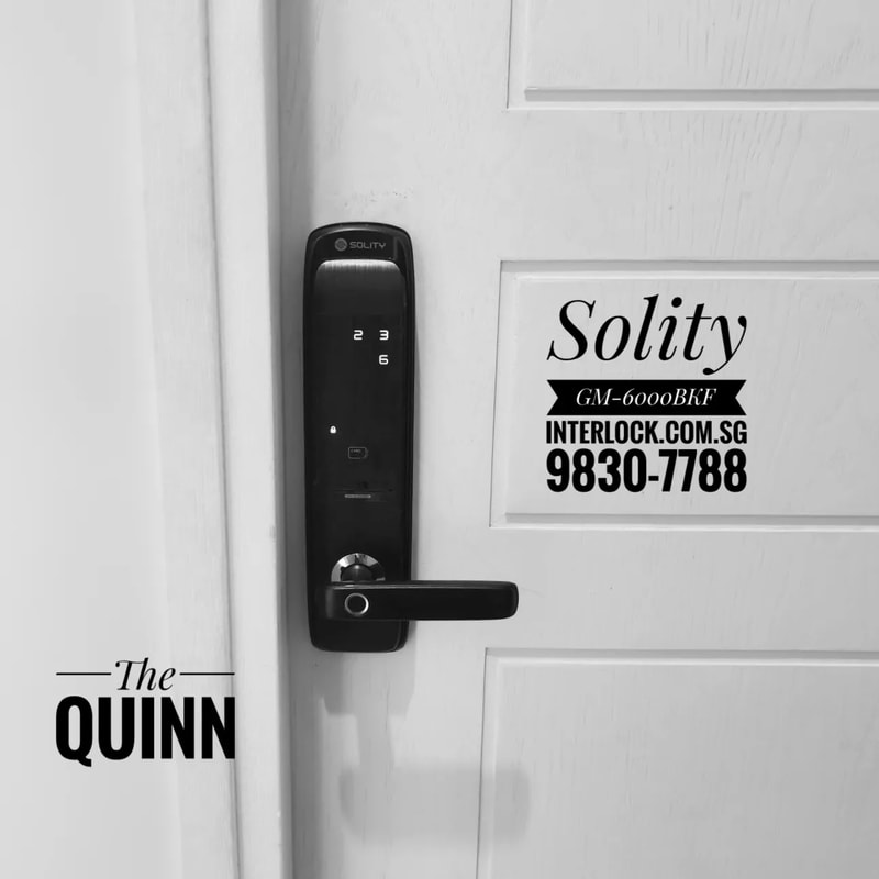 Solity GM-6000 lock at The Quinn condo Interlock Singapore - front view