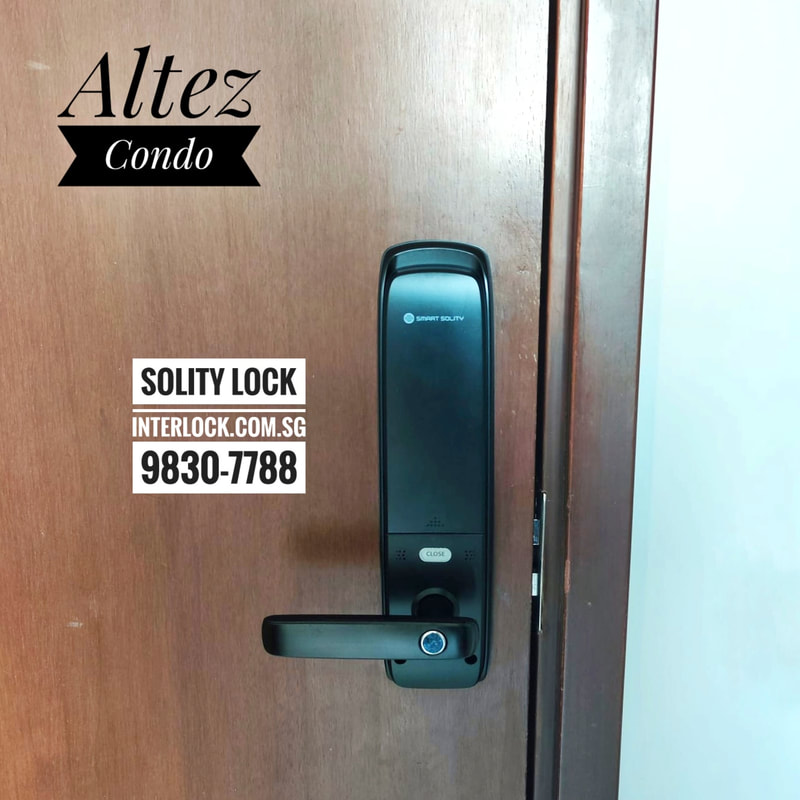 Solity GM-6000 smart lock at The Altez replace not repair iRevo Gateman V100-H  Interlock Singapore - rear view