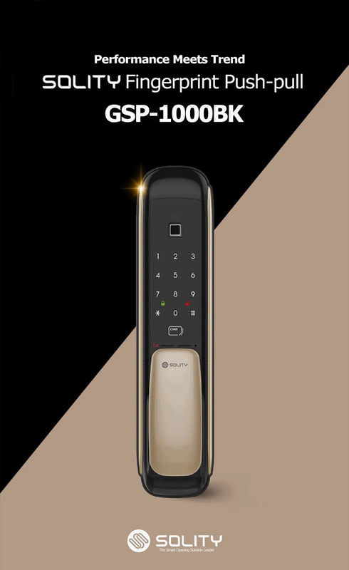 Solity Smart Lock Singapore GSP-1000BK Front Body