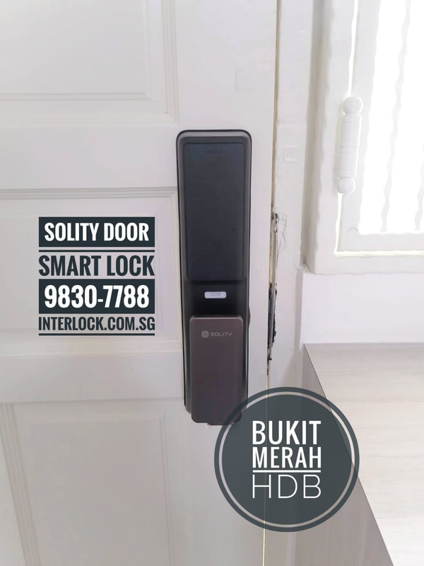 Solity GSP-2000BKF Smart Lock 2 Push Pull from Interlock Singapore