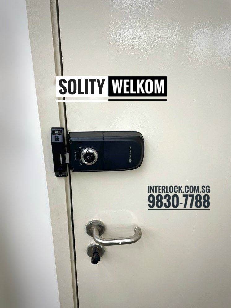 Solity Welkom WR-65B Rim Digital Lock 1 rear view from Interlock Singapore