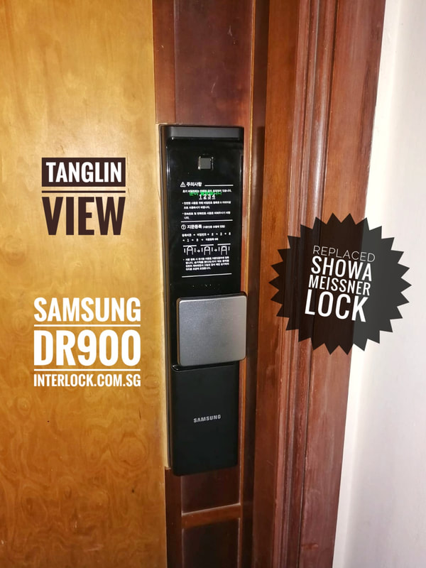Tanglin View condo Singapore showing Samsung DR900 repair replace Showa Meissner lock - front view