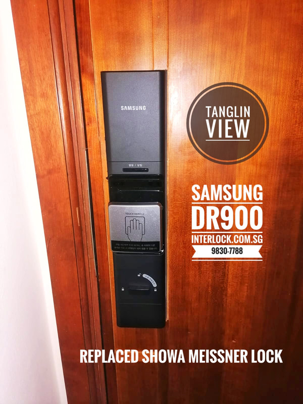 Tanglin View condo Singapore showing Samsung DR900 repair replace Showa Meissner lock - rear view