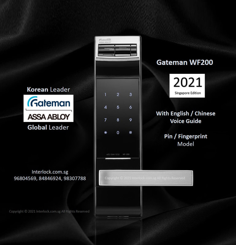 Assa Abloy Gateman WF200 fingerprint lock.