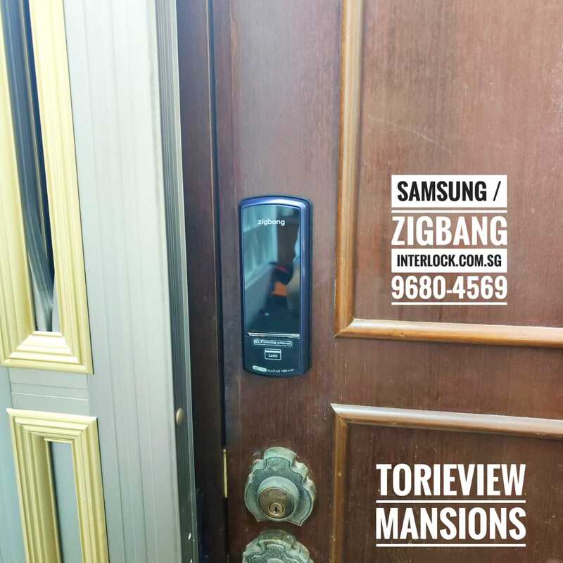 Zigbang Samsung SHS-1321 from Interlock Singapore - Customer Torieview condo door